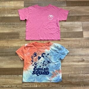 Girl’s cropped boxy t shirts, size 8